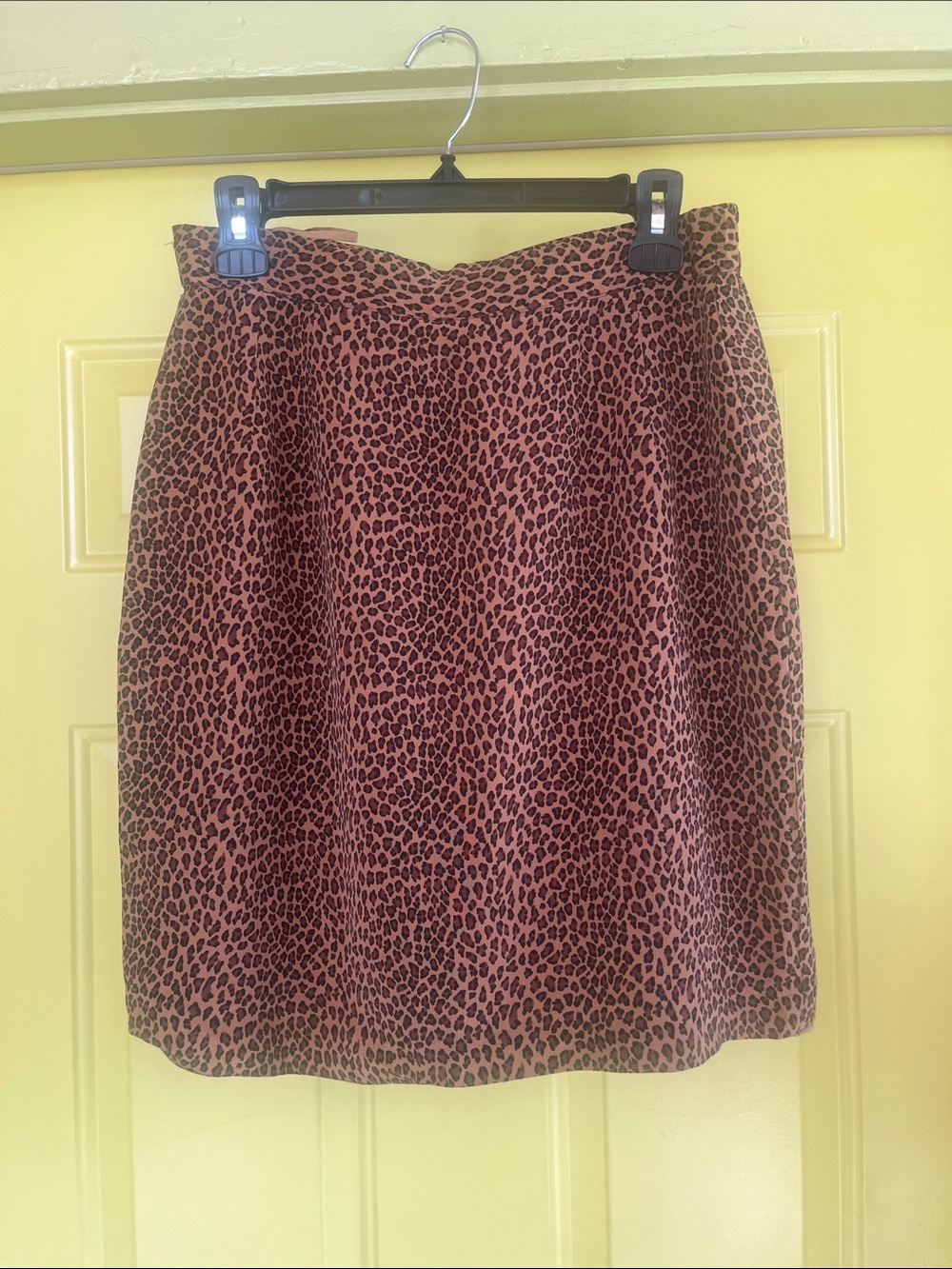 Allison Taylor Leopard Print Mini Skirt - Pink and Brown
